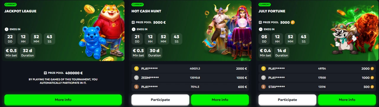 tweedbet casino tournaments